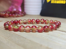 Load image into Gallery viewer, Watermelon Tourmaline Beaded 8mm bracelet Healing Crystal Genuine
