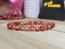 Load image into Gallery viewer, Watermelon Tourmaline Beaded 8mm bracelet Healing Crystal Genuine
