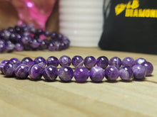 Load image into Gallery viewer, Natural Amethyst Bracelet, Handmade Semi Precious Gemstone 8mm
