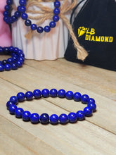 Load image into Gallery viewer, Natural Lapis Lazuli Bracelet- 8mm stretch bracelet
