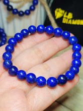 Load image into Gallery viewer, Natural Lapis Lazuli Bracelet- 8mm stretch bracelet
