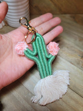 Load image into Gallery viewer, Macrame Cute Captus  Bohemian Handmade | Tiny Keyring| Bag Accessories | Gift Idea
