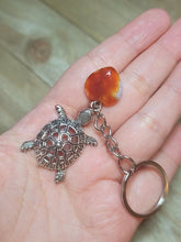 Load image into Gallery viewer, Carnelian Natural Healing Stone Keychain For Protection
