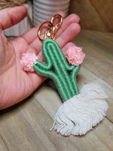 Load image into Gallery viewer, Macrame Cute Captus  Bohemian Handmade | Tiny Keyring| Bag Accessories | Gift Idea
