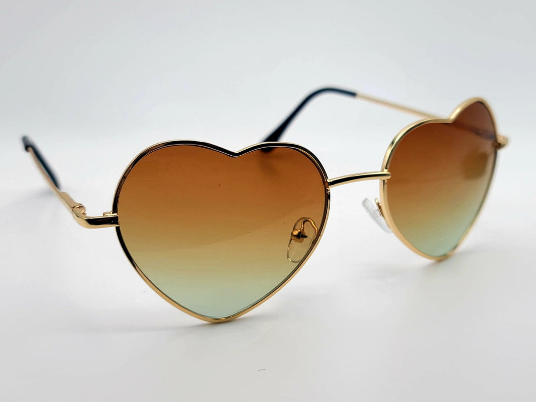 Lb diamond - Heart Shape Heart Sunglasses Retro Vintage Boho