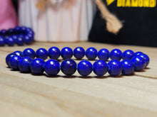 Load image into Gallery viewer, Natural Lapis Lazuli Bracelet- 8mm stretch bracelet
