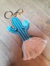 Load image into Gallery viewer, Macrame Cute Captus  Bohemian Handmade | Tiny Keyring| Bag Accessories | Gift Idea
