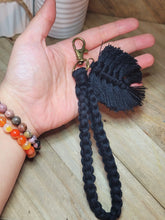 Load image into Gallery viewer, Macrame Cute Bohemian Handmade | Tiny Keyring| Bag Accessories | Gift Idea | Handmade |
