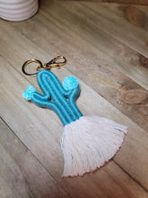 Load image into Gallery viewer, Macrame Cute Captus  Bohemian Handmade | Tiny Keyring| Bag Accessories | Gift Idea
