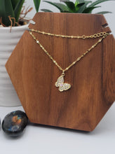 Load image into Gallery viewer, Butterfly Necklace - Trendy Butterfly necklace Gold tone - Gift for her
