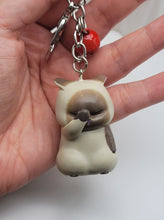 Load image into Gallery viewer, Cat Key Ring/ Keychain / Zipper Pull - Cat Keychain -
