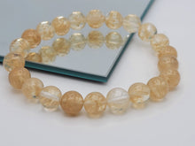 Load image into Gallery viewer, Citrine Bracelet Natural Citrine Stone Solar Plexus Chakra Meditation Bracelet  Handmade
