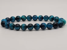 Load image into Gallery viewer, Self confidence Bracelet- Natural Blue Tiger Eye Bracelet Elastic Yoga Gemstones
