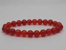 Load image into Gallery viewer, Carnelian Bracelet | Root Sacral Chakra Healing Stone | Virgo Zodiac | Vitality | Passion | Energy Boost | Natural | Creativity | Protection
