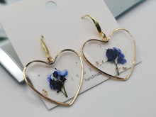 Load image into Gallery viewer, Pressed Wild Flower Earrings | Multi Flower Earrings | Resin Jewelry
