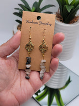 Load image into Gallery viewer, Handmade Dream Moonstone Natural Drop Earrings , Crystal  Earrings
