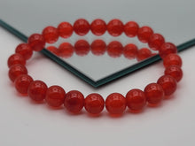 Load image into Gallery viewer, Carnelian Bracelet | Root Sacral Chakra Healing Stone | Virgo Zodiac | Vitality | Passion | Energy Boost | Natural | Creativity | Protection
