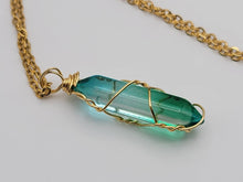 Load image into Gallery viewer, Mermaid Magic Crystal Point Necklace - Daily Necklace Perfect Gift for Her or Him
