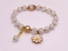 Load image into Gallery viewer, Bright Daisy Bracelet Gifts For Women Elastic Bracelet Cracked Quartz
