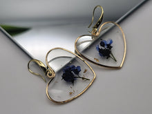 Load image into Gallery viewer, Pressed Wild Flower Earrings | Multi Flower Earrings | Resin Jewelry
