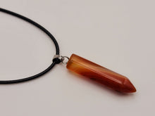 Load image into Gallery viewer, Elegant Silver Tone Carnelian Point Necklace - Daily Necklace
