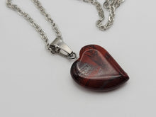 Load image into Gallery viewer, Natural Handmade Crystal Necklace Silver Tone Mahogany Obsidian Pendant Necklace
