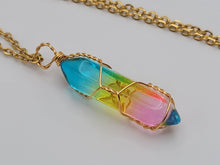 Load image into Gallery viewer, Mermaid Magic Crystal Point Necklace - Daily Necklace Perfect Gift for Her or Him
