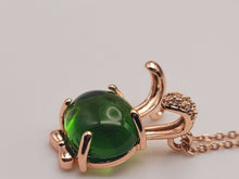 Load image into Gallery viewer, Jade Natural Bunny Necklace Gold Tone Necklace- Good Luck•Fortune (Powerful Necklace)
