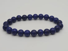 Load image into Gallery viewer, Natural Lapis Lazuli Bracelet- 8mm stretch bracelet
