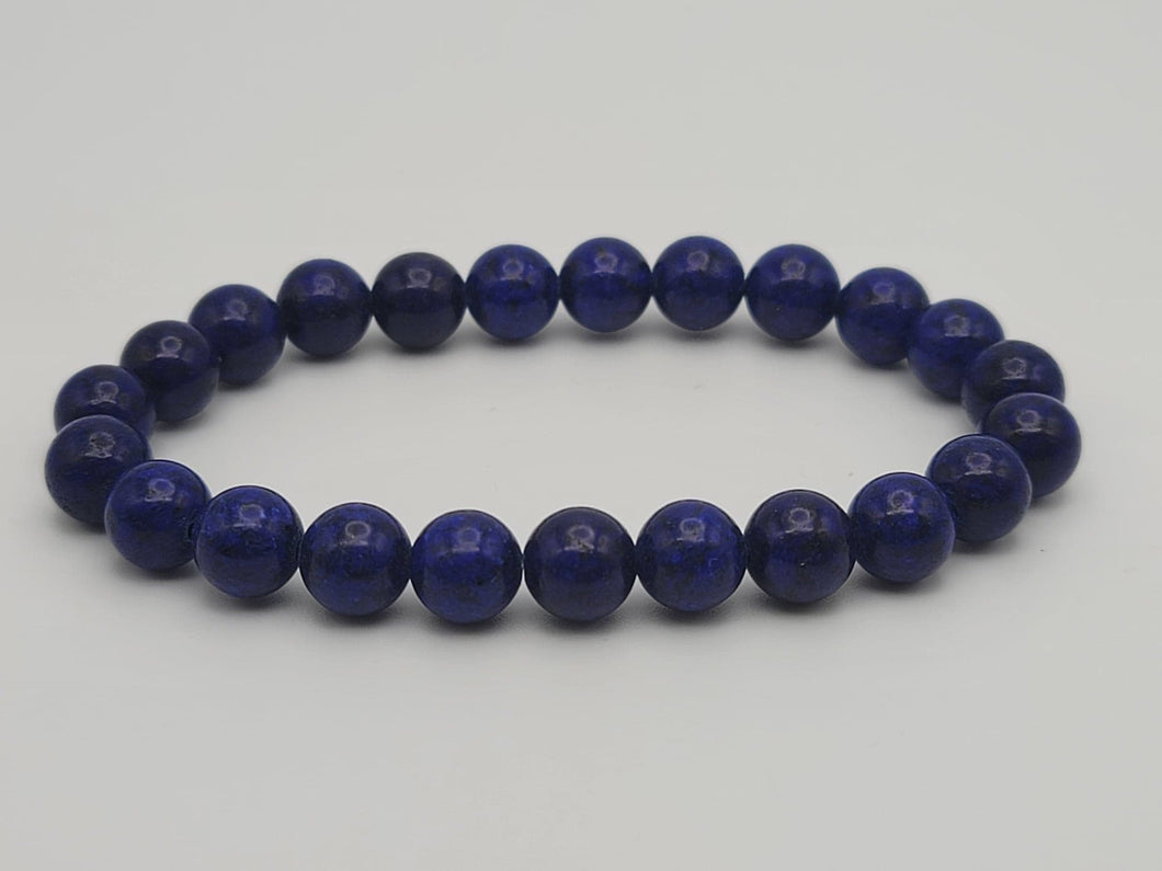 Natural Lapis Lazuli Bracelet- 8mm stretch bracelet