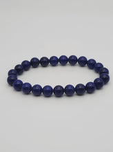 Load image into Gallery viewer, Natural Lapis Lazuli Bracelet- 8mm stretch bracelet
