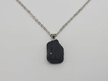 Load image into Gallery viewer, Natural Raw black tourmaline pendant necklace Sterling Silver
