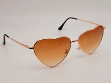 Load image into Gallery viewer, Lb diamond - Heart Shape Heart Sunglasses Retro Vintage Boho Tea
