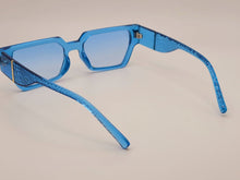 Load image into Gallery viewer, Fashion Med-  Rectangle Unisex Luxury Sunglasses Vintage Punk Blue Color
