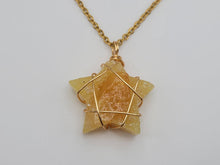 Load image into Gallery viewer, Natural Handmade Crystal Gold Wire Wrapped Citrine Necklace
