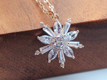 Load image into Gallery viewer, Gorgeous Sunflower Dainty Necklace - gift for her  Rose Gold Tone
