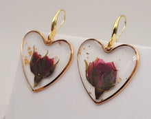 Load image into Gallery viewer, Pressed Wild Flower Earrings | Multi Flower Earrings | Resin Jewelry
