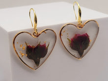 Load image into Gallery viewer, Pressed Wild Flower Earrings | Multi Flower Earrings | Resin Jewelry
