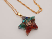 Load image into Gallery viewer, Orgonite Pendant Necklace Metatron Cosmic Healing Crystal Sacred Star
