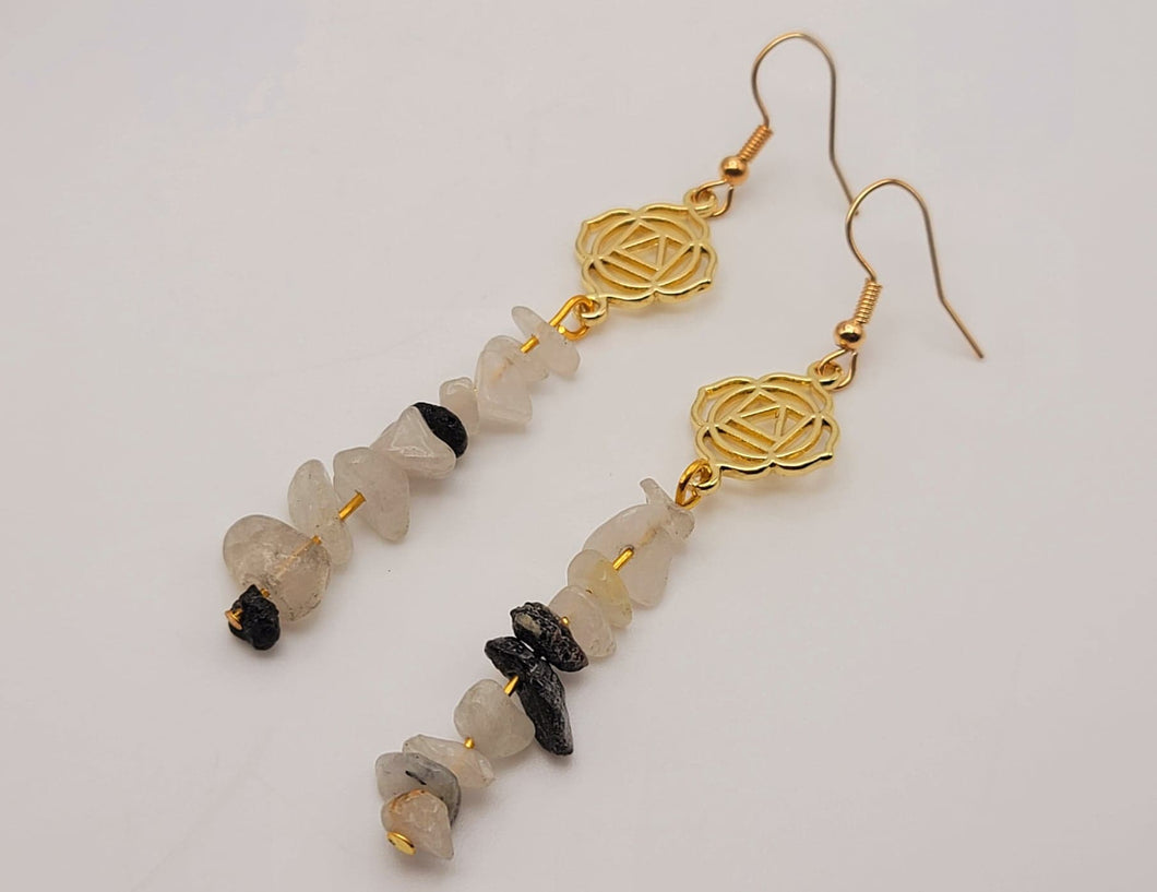 Handmade Dream Moonstone Natural Drop Earrings , Crystal  Earrings