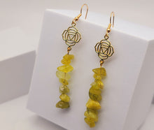 Load image into Gallery viewer, Handmade Dream Prehnite Natural Drop Earrings , Crystal  Earrings
