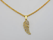 Load image into Gallery viewer, Golden Wing Pendant necklace Trending Necklace , Gold plated charm
