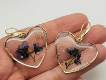 Load image into Gallery viewer, Pressed Wild Flower Earrings | Multi Flower Earrings | Resin Jewelry
