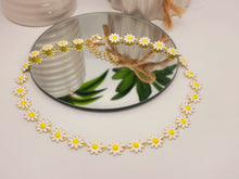 Load image into Gallery viewer, Bohemian Finds, Cute Colorful Daisy Choker necklace Handmade Trendy Choker
