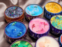 Load image into Gallery viewer, Manifestation Candles For Love, Abundance, Clarity, Spiritual Cleanse, Healing, reiki energy, herbs, and organic soy Wax
