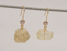 Load image into Gallery viewer, Handmade Smoky Quartz Natural Drop Earrings , Stone Earrings
