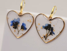 Load image into Gallery viewer, Pressed Wild Flower Earrings | Multi Flower Earrings | Resin Jewelry
