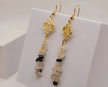 Load image into Gallery viewer, Handmade Dream Moonstone Natural Drop Earrings , Crystal  Earrings
