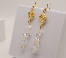 Load image into Gallery viewer, Handmade Clear Quartz  Natural Drop Earrings , Crystal  Earrings
