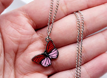 Load image into Gallery viewer, Butterfly Necklace - Trendy Butterfly necklace Silver tone
